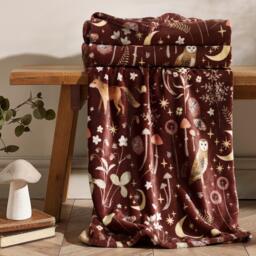 Catherine Lansfield Enchanted Twilight Cosy Fleece Blanket Throw