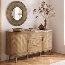 Birlea Noah 2 Door 3 Drawer Sideboard - thumbnail 1