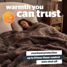 Silentnight Prestige Faux Fur XL Heated Throw - thumbnail 6