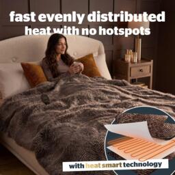 Silentnight Prestige Faux Fur XL Heated Throw - thumbnail 4