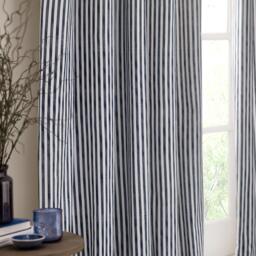 Yard Hebden Striped 100% Cotton Lined Eyelet Curtains - thumbnail 4