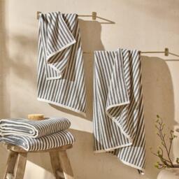 Yard Hebden Striped 100% Cotton Towel - thumbnail 3
