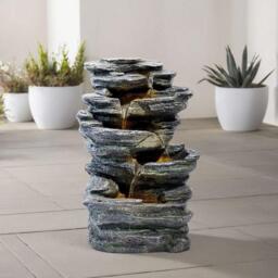 Breeins Garden Outdoor LED Fountain Rockery Decor - thumbnail 2