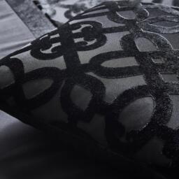 Catherine Lansfield Lattice Cut Velvet Cushion - thumbnail 2