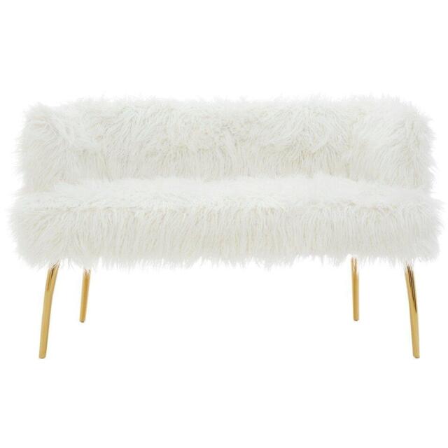 Fifty Five South Clarence Natural Fur Effect Sofa - image 1