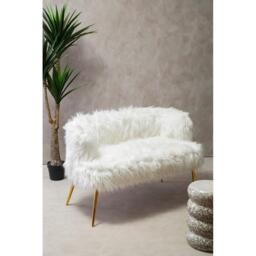 Fifty Five South Clarence Natural Fur Effect Sofa - thumbnail 2