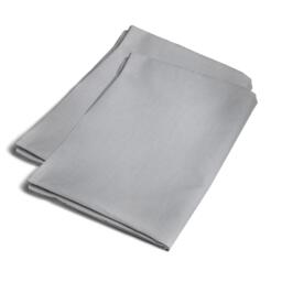 Serene Home Plain Dyed Pair of Housewife Pillowcases in Silver - thumbnail 2