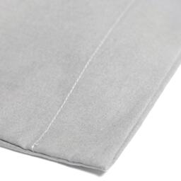 Serene Home Plain Dyed Pair of Housewife Pillowcases in Silver - thumbnail 3