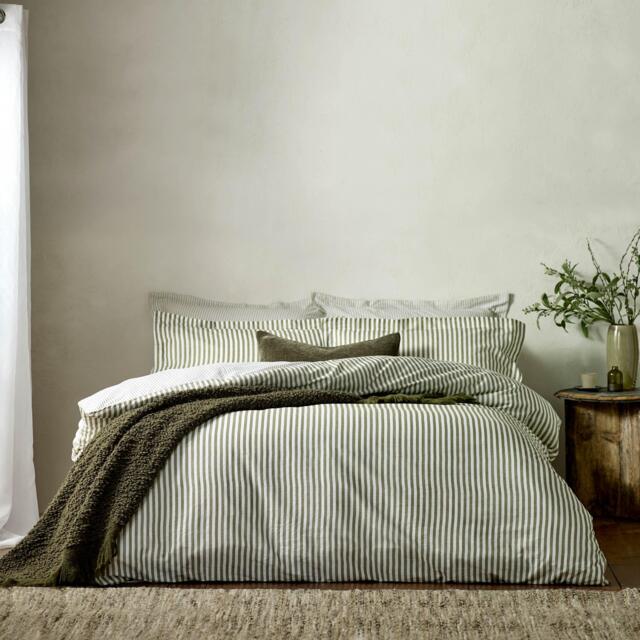 Yard Hebden Stripe 100% Cotton Duvet Set - image 1
