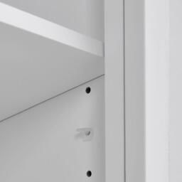 Kabinet UK Slim White Tall Cabinet with Mirror Door - thumbnail 9