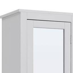 Kabinet UK Slim White Tall Cabinet with Mirror Door - thumbnail 8