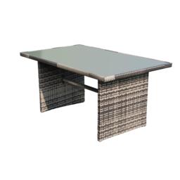 Linea 6-Piece Rattan Weather Resistant Garden Dining Set - thumbnail 3