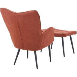 Shankar Paris Boucle Armchair & Footstool Set - thumbnail 3