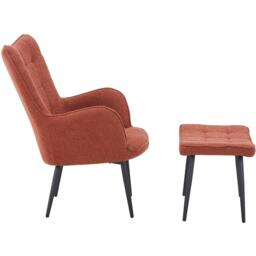 Shankar Paris Boucle Armchair & Footstool Set - thumbnail 2