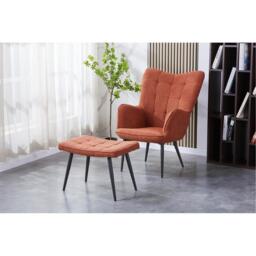 Shankar Paris Boucle Armchair & Footstool Set - thumbnail 7