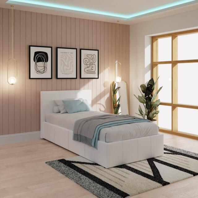 GFW Side Lift Ottoman 90Cm Natural - image 1