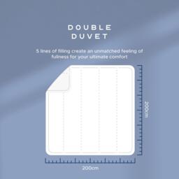Snuggledown Scandi Hollowfibre 13.5 Tog Duvet + 2 Med Pillows - thumbnail 6