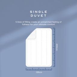 Snuggledown Scandi Hollowfibre 13.5 Tog Duvet + 2 Med Pillows - thumbnail 5