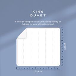 Snuggledown Scandi Hollowfibre 13.5 Tog Duvet + 2 Med Pillows - thumbnail 7