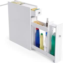 VonHaus Holbrook White Slimline Bathroom Canbinet