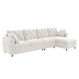 Urban Meuble Modern L-Shaped Sofa with Storage Chaise - thumbnail 7
