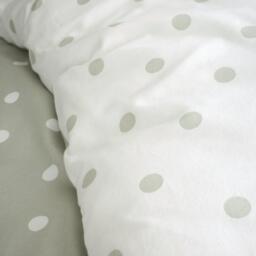 Catherine Lansfield Brushed Polka Dot Cotton Duvet Cover Set - thumbnail 4