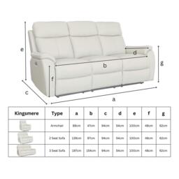Aspire Kingsmere Power Recliner Armchair (1 Seater), Chen - thumbnail 8