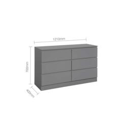 Birlea Oslo 6 Drawer Chest - thumbnail 7