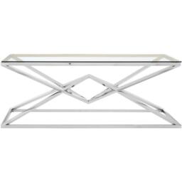 Interiors by Premier Allure Silver Rectangular Coffee Table
