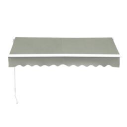 Breeins 250cm Retractable Patio Door Fabric Awning Grey - thumbnail 3