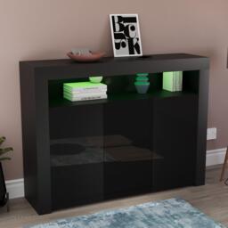 Lassic Vida Designs Nova 3 Door Multi LED Sideboard - thumbnail 7