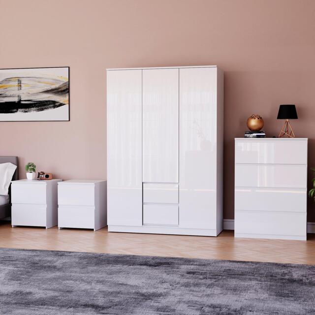 Lassic Vida Designs Glinton Gloss 4 Piece Bedroom Set 7 - image 1