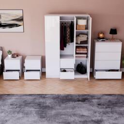 Lassic Vida Designs Glinton Gloss 4 Piece Bedroom Set 7 - thumbnail 2