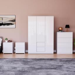 Lassic Vida Designs Glinton Gloss 4 Piece Bedroom Set 7 - thumbnail 3