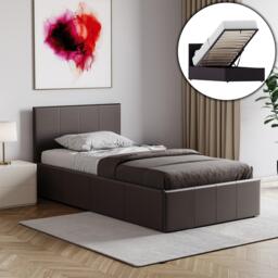 Lassic Lisbon 3ft Single Ottoman Faux Leather Bed UKFR