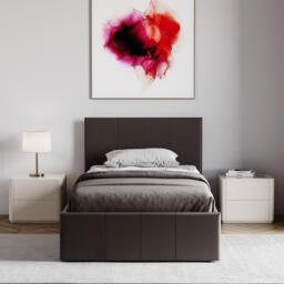 Lassic Lisbon 3ft Single Ottoman Faux Leather Bed UKFR - thumbnail 3
