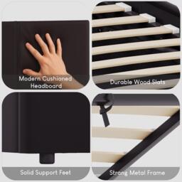 Lassic Lisbon 3ft Single Ottoman Faux Leather Bed UKFR - thumbnail 5