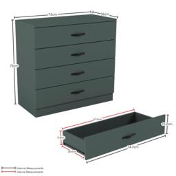 Lassic Vida Designs Riano 4 Drawer Chest - thumbnail 2