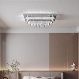 Kabinet UK 2-Tier Rectangular Crystal Ceiling Light - thumbnail 2