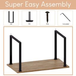 Lassic 4 Seater Dining Table With U Shape Legs - thumbnail 7