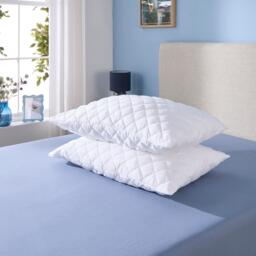 Downland Superbounce Quilted Pillow Protector Pair - thumbnail 3