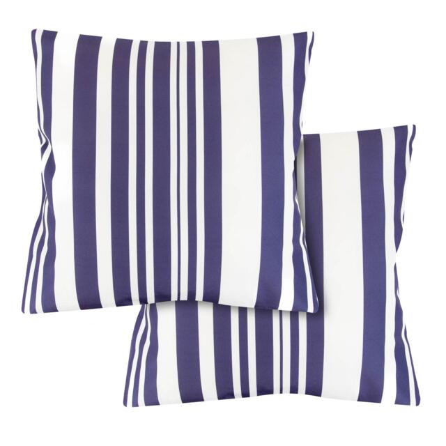Streetwize Outdoor Blue Stripe Scatter Cushions - image 1