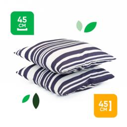Streetwize Outdoor Blue Stripe Scatter Cushions - thumbnail 2