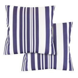 Streetwize Outdoor Blue Stripe Scatter Cushions - thumbnail 1