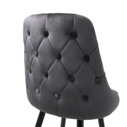 Kabinet UK Set of 2 Modern Velvet Bar Stools - thumbnail 6