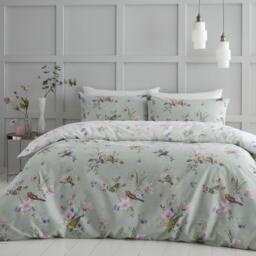 Catherine Lansfield Songbird Reversible Duvet Cover Set - thumbnail 1
