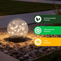Streetwize Pair of Solar Powered LED Crackle Balls - thumbnail 4