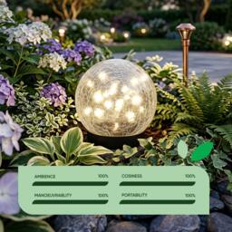 Streetwize Pair of Solar Powered LED Crackle Balls - thumbnail 6