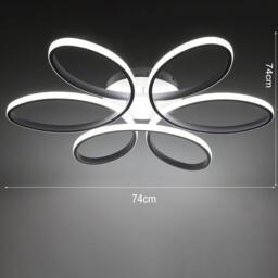 Kabinet UK Modern Acrylic Petal LED Semi Ceiling Light - thumbnail 5