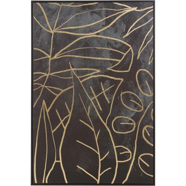 Fifty Five South Astratto Canvas Black and Gold Wall Art - image 1